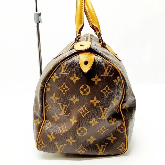 Louis Vuitton LV Hand Bag Speedy 30 Brown Monogram 800-082125 - Picture 3 of 13